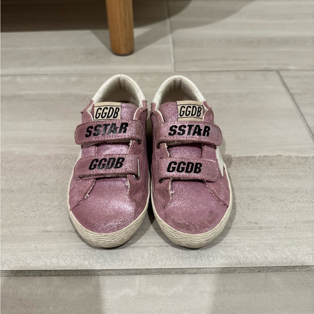 Golden Goose Kids Glittery Pink Sneakers